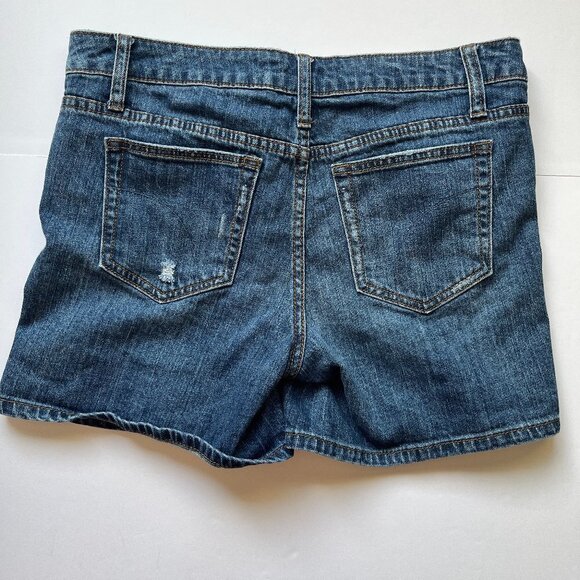 Joe's Jeans Denim Shorts Distressed Mid Rise Blue Indigo Western Rodeo Sz  29 - Picture 2 of 11